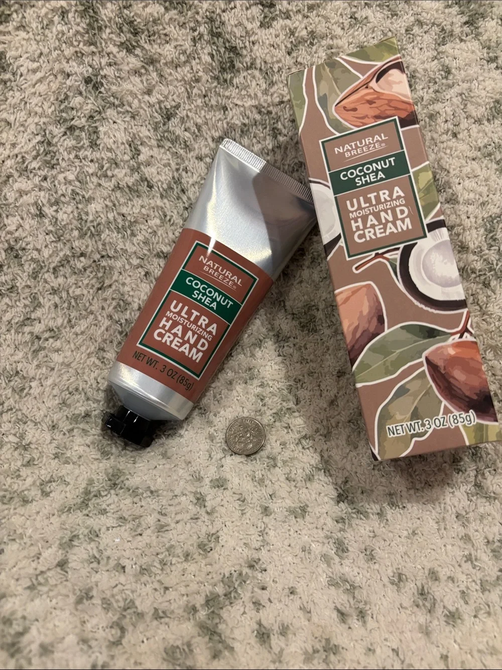 Natural Breeze Scented Coconut Shea Ultra Moisturizing Hand Cream NWT 3oz